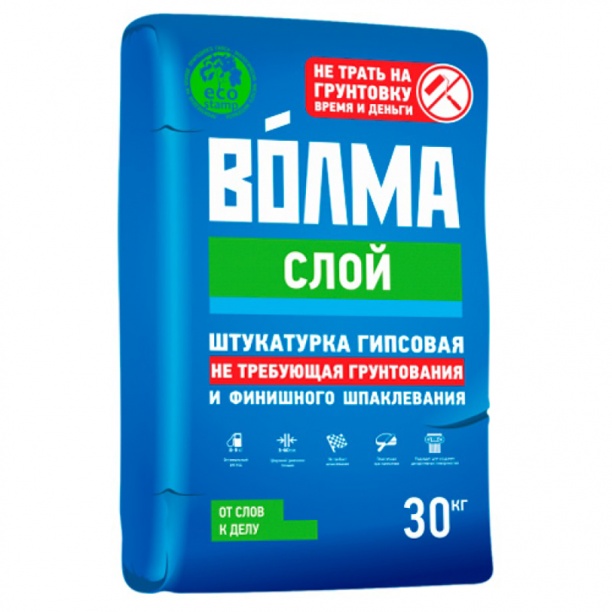 Волма слой штукатурка гипсовая 5кг.