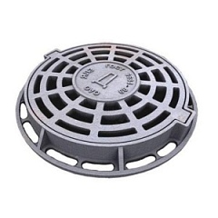 Люк  25т.чёрный дождеприёмник круглый  760/640/80/120 тяжёло-магистральный