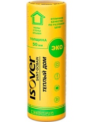 ИЗОВЕР Рулон 20кв.м. 50*1220*8200мм.(2шт.1м3) изобокс теплозащита