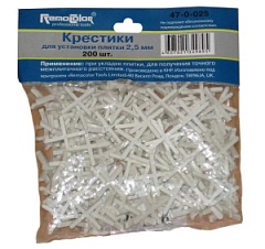 Крестики 1,0мм.(уп.200шт.) для укладки кафеля